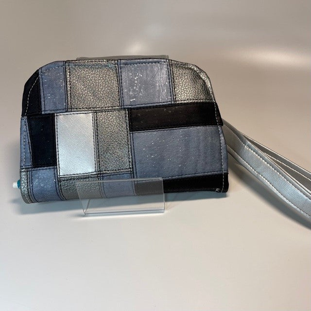 Patchwork Wristlet Clutch